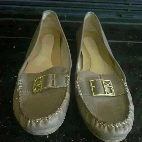 Cavlin Klein Kami Taupe Loafers - 8 - Picture 1 of 5